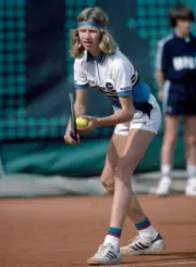 Steffi Graf of Germany in action during the French Open Tennis Ch - Old Photo 2