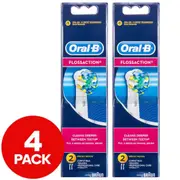2 x Oral B Fit Floss Action Brush Heads 2pk