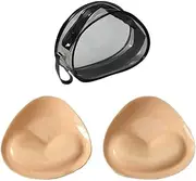 [yesSMI] Self-Adhesive Inserts Bra Pads Inserts Push Up Pad,1Pair Removable Women's Bra Pads Inserts,Double-Sided Self-Adhesive Bra Inserts Sticky Push up Pads,Bra Cups Inserts Sports Cup Bra Insert with Bag