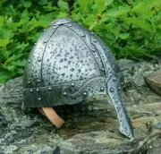 Viking Helmet 18 GA SAC LAP Medieval Viking Norman Nasal Helmet Knight Replica,