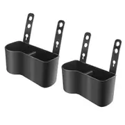2pcs Cup Bottle Holder Phone Mount Headrest Car Back Seat Organizer Storage Box