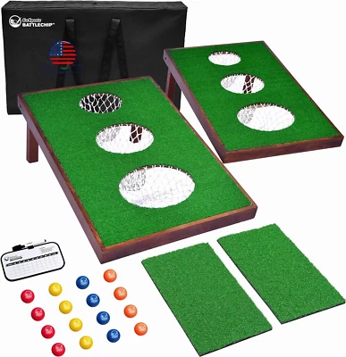 GoSports BattleChip VERSUS Golf Game - Includes Two 3 ft x 2 Green
