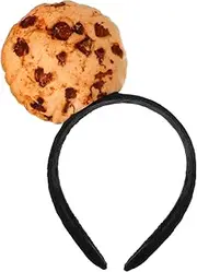 [DEARMAMY] Plush Cookie Hairband Women's Fashion Headbands Cute Hair Band Cookie Cosplay Accessory for Girls