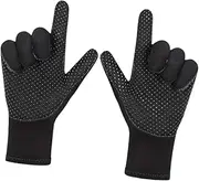 Diving Gloves 3mm Neoprene Gloves Soft Five Finger Hand Protection for Water Sports Adults Fishing Paddling Lap Swimming