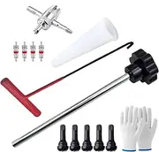 Tire Valve Stem Tool - Tire Repair Tool Valve Installation Tool Valve Stem Core Removal Tool | Set Tire Removal Tool Puller