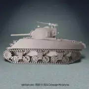 M4A3 75MM SHERMAN TANK WWII UNPAINTED mint in box