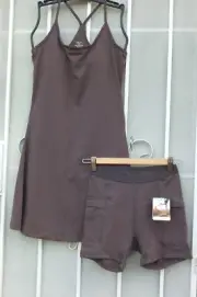 WILLIT Sz XS Exercise Dress w/ Shorts Pockets Built-in Bra ~ Tennis Golf Yoga