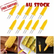10/20x Corn Cob Holders Skewers Barbecue Fork Fruit Holder Kitchen Accessories