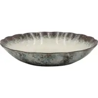 在飛比找博客來優惠-【小倉陶器】日本美濃燒 釉彩輪花 陶瓷深盤22cm