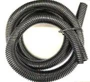 5 Foot Black Split Loom 3/4'' Diameter Flexible Convoluted Tubing
