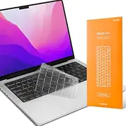 [UPPERCASE] GhostCover Premium Keyboard Cover Protector, Compatible with 2021-2025 MacBook Pro/Max M1/M2/M3/M4 14"/16" and 2021-2025 Air M2/M3/M4 13"/15", Clear