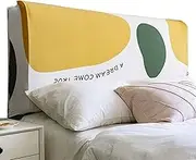 Bed Headboard Covers,Dustproof Protector Cover,Dustproof Cover for Bedroom Bed Headboard, Scratch-Resistant Cotton Cover, Washable (Color : #4, Size : 120CM(110-140))
