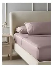 [Heritage] Diana 400TC Egyptian Cotton Sateen Sheet Set in Blush