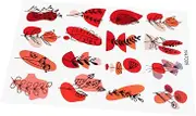 HOODANCOS 1sheet Polymer Transfer Paper for Cold Transfer Printing Flower and Plant Decals for Unique Clay Earrings Easy Application and Vibrant Designs for Crafting and Jewelry Making