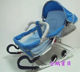 @企鵝寶貝@ 台灣製~最新款雙管坐臥可調式嬰兒彈床、搖床、彈搖床
