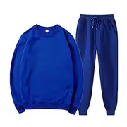 Men's Tracksuit Sweatsuit Jogging Suits Black Blue Orange Light Grey Crew Neck Plain 2 Piece Sports Outdoor Daily Holiday Streetwear Basic Casual Spring Fal