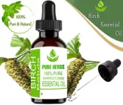 Pure Herbs Birch Pure & Natural Betula Essential Oil