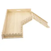 Hamster Solid Wood Base Cage Pet Jumping Platform Toys Climbing Ladder