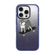 iPhone 16 Pro Impact Case MagSafe Compatible Skateboarding Shiba Inu