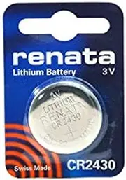 Renata CR2430 Coin Lithium Battery 3V Compliant with Coin Battery Information and Safety Standard 2020