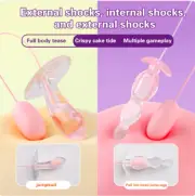 vibe nipple 2 in 1 Clitoris Vibrators anal anus vaginal lubricant sexy 3