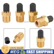 4x 1/4 NPT MPT Brass Air-Compressor Tank Fill Valve-Schrader Adapter Fitting