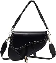[Upbull] Saddle Shoulder Bag Small Hobo Bag Trendy Crossbody Bags Satchel Bag Saddle Clutch Purse Saddle Tote Handbag 2023