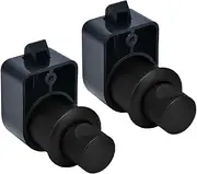 Dream Lighting Black Push Button Latch Cupboard Kitchen Door Lock Caravan RV Hardware Accessories 2 PCS Pack