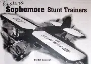 Testors SOPHOMORE 09, 19 & 29 PLANS + FM ARTICLE to Build Three Model Airplanes