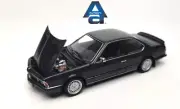 AUTOart 1/43 BMW 635 CSi diecast car model engine hood open black
