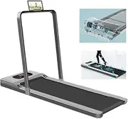 Treadmills,Flat Treadmill Household Small Mute Full-Function Electric Walking Machine Mini Indoor Fitness Equipment for Home,Office(Grey A) (Grey A)