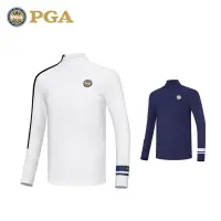 在飛比找蝦皮購物優惠-2023PGA新品高爾夫男童打底衫設計立領長袖上衣可訂製