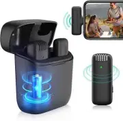 Lavalier Microphone Wireless Audio Video Recording Mini Mic For iPhone iPads