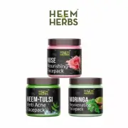 HEEM & HERBS Neem-Tulsi Rose Moringa Face Pack 100 grams