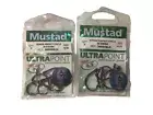 ~ 2 pkgs of 7 Mustad Demon circle fishing 14 hooks 39950 BLN 4/0 3X STRONG