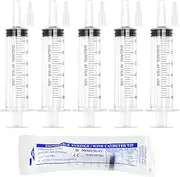 60ml Syringe for Liquid,20 Pack Large Plastic Syringes with Adapters and Cap,Individually Sealed Syringe for Feeding,Jello,Irrigation Water and Scientific Labs