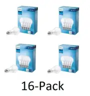 X16 Philips LED 75-Watt A19 General Purpose Light Bulb Frosted Daylight Non-Dim