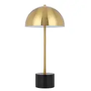 Domez Modern Table Desk Lamp Light Metal Marble Antique Gold Black Marble