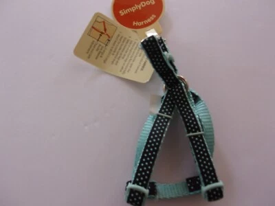 Blue polka-Dot Simply Dog TOY size Step-In Harness Pet new xxs Teacup 8-12"
