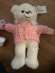 New W/Tags Build a Bear Lil Cub Caramel Teddy Bear With Sweater