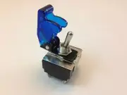 HD ON/OFF DPST 4P TOGGLE SWITCH 20 AMP WITH COVER TRANSPARENT BLUE