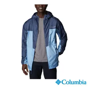 【Columbia 哥倫比亞 官方旗艦】男款-Trail Traveler UPF40外套-藍色(UWE96200BL / 2023年春夏)