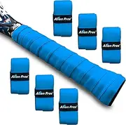 Alien Pros Tennis Racket Grip Tape (6 Grips) - Precut and Dry Feel Tennis Grip - Tennis Overgrip Grip Tape Tennis Racket - Wrap Your Racquet for High Performance (6 Grips, White)