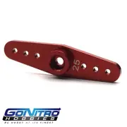 NEW GoNitroHobbies 25T Alum 2 Way Servo Arm Red Futaba/Savox FREE US SHIP