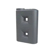 Melro Tanks 1510L Poly Slim Water Tank - Metal Grey