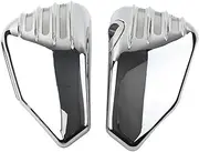 Battery Cover Fit For Harley Davidson Sportster Models XL 883 1200 2004-2010 2011 2012 2013 1Paire Battery Side Cover Motorcycle Battery Side Covers(Chrome)