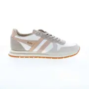 Gola Adult Womens Daytona Chute Lifestyle Sneakers Off White Feather Grey P.Pink US 9.5