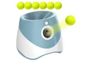 Oppsbuy Dog Automatic Ball Launcher Throwing Machine with 6 Balls Fetch Thrower Indoor Outdoor