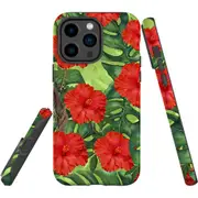 For iPhone 14 Pro Max Case Tough Protective Cover, Plant Garden