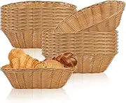 Plastic Oval Basket,16 Pack Small Fruit Bread Basket Food Storage Basket Bin Food Storage Basket & Fruit Basket Small Food Storage Baskets & Empty Gift Basket for Food Serving, Display, Vegetables,